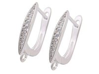 White Gold Plated Earring Hooks