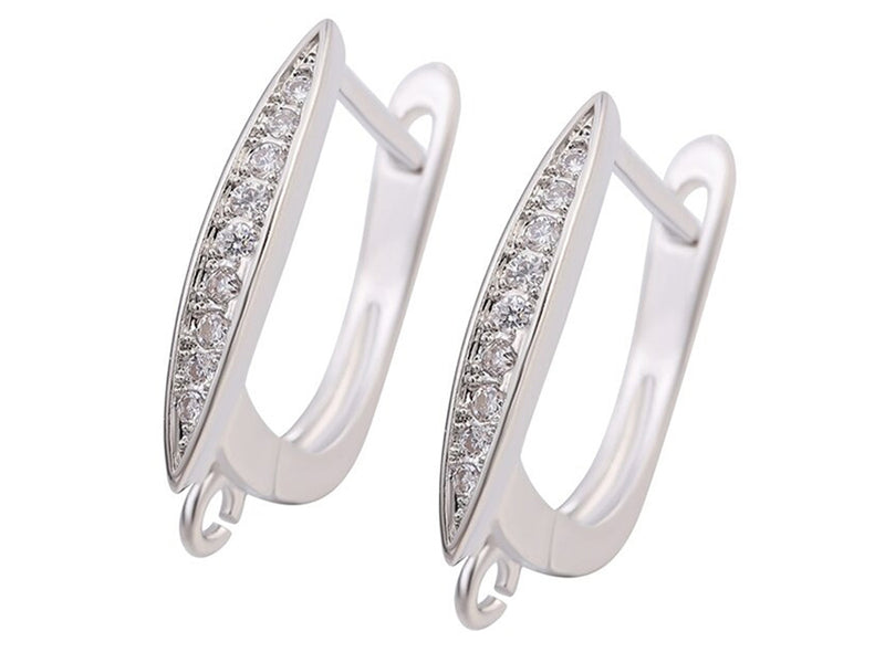 White Gold Plated Earring Hooks