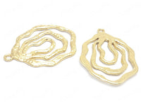 24K Gold Plated Earring Findings Side