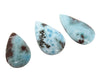 Larimar Stone Cabochon | Pear Shape | Blue Dominican Larimar