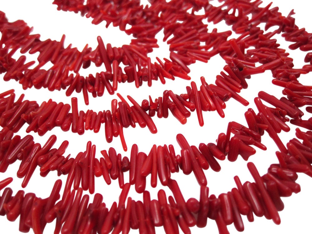 Red Coral Beads