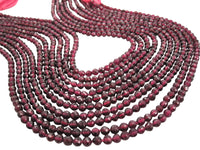 Garnet Beads Faceted Round