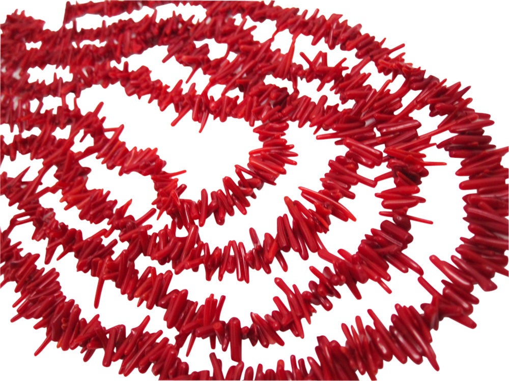 Red Coral Beads