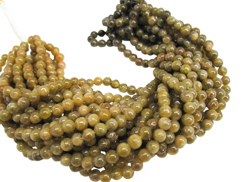 Grossular Garnet Round Beads