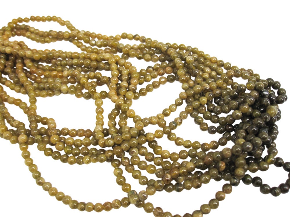 Green Garnet Beads