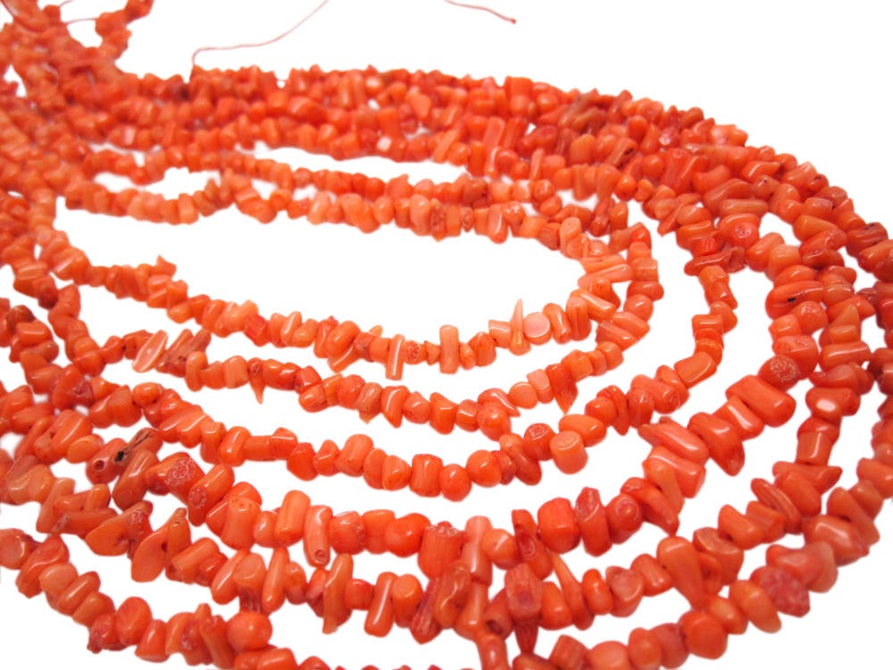 Red Coral Beads