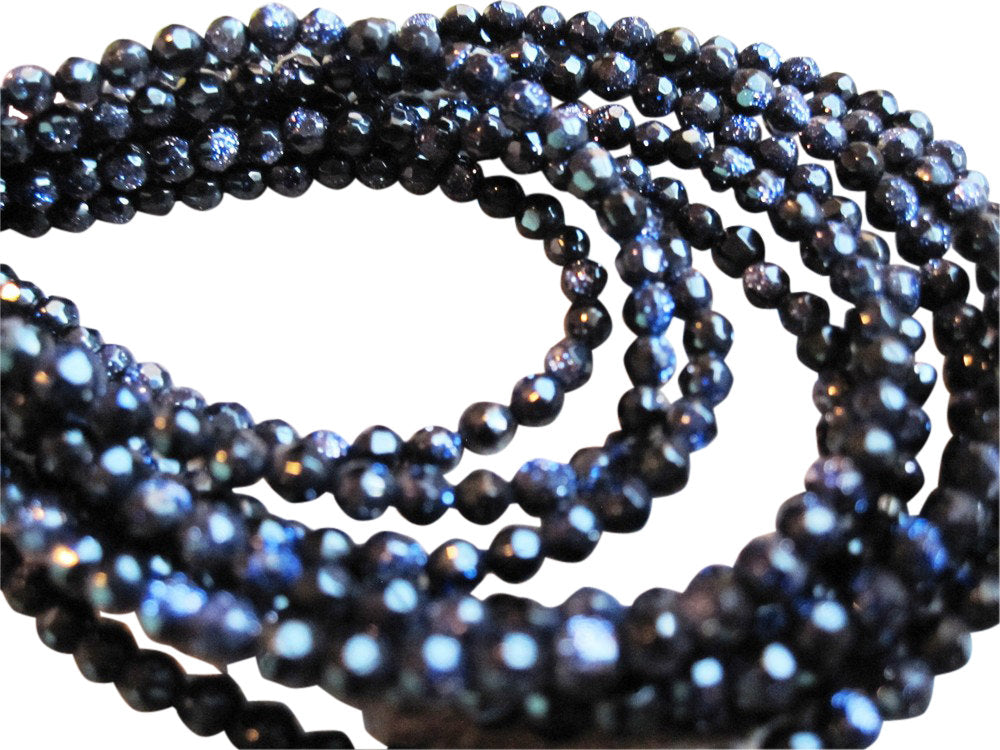 Purple Goldstone Beads