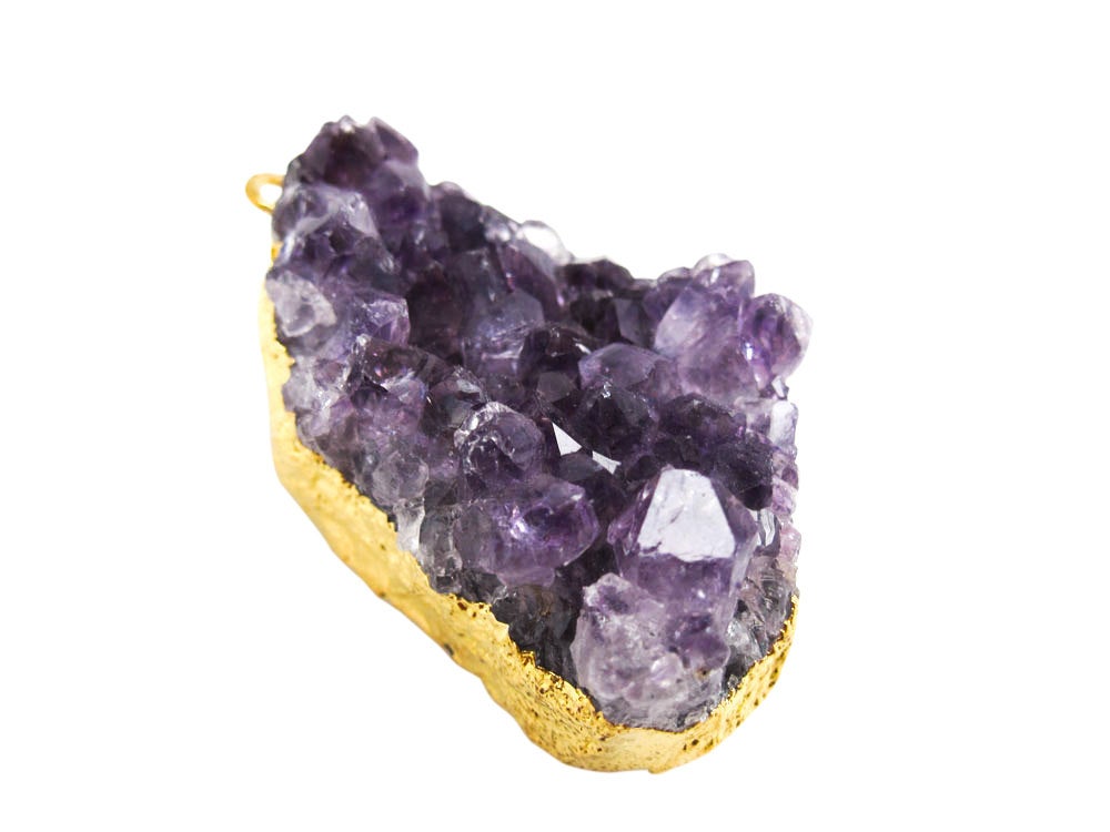 Amethyst Druzy Pendant 