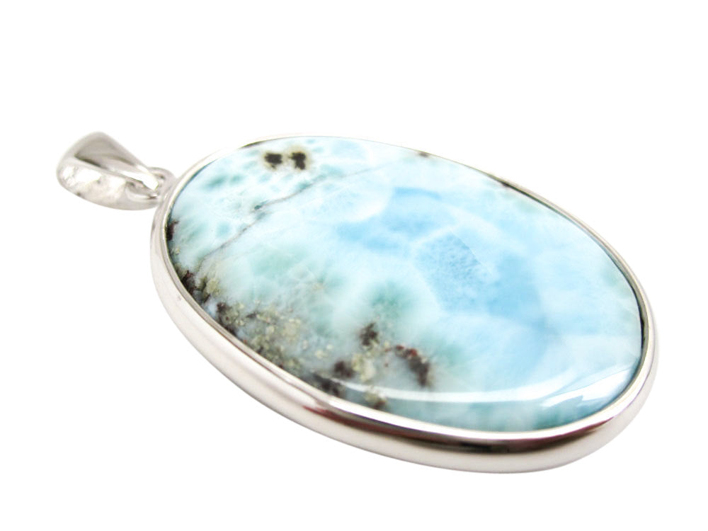 Silver Larimar Pendant