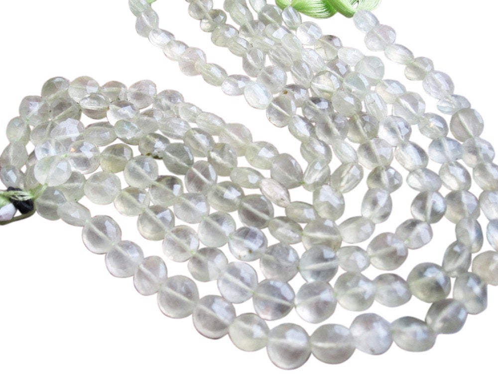 Prehnite Beads Coin