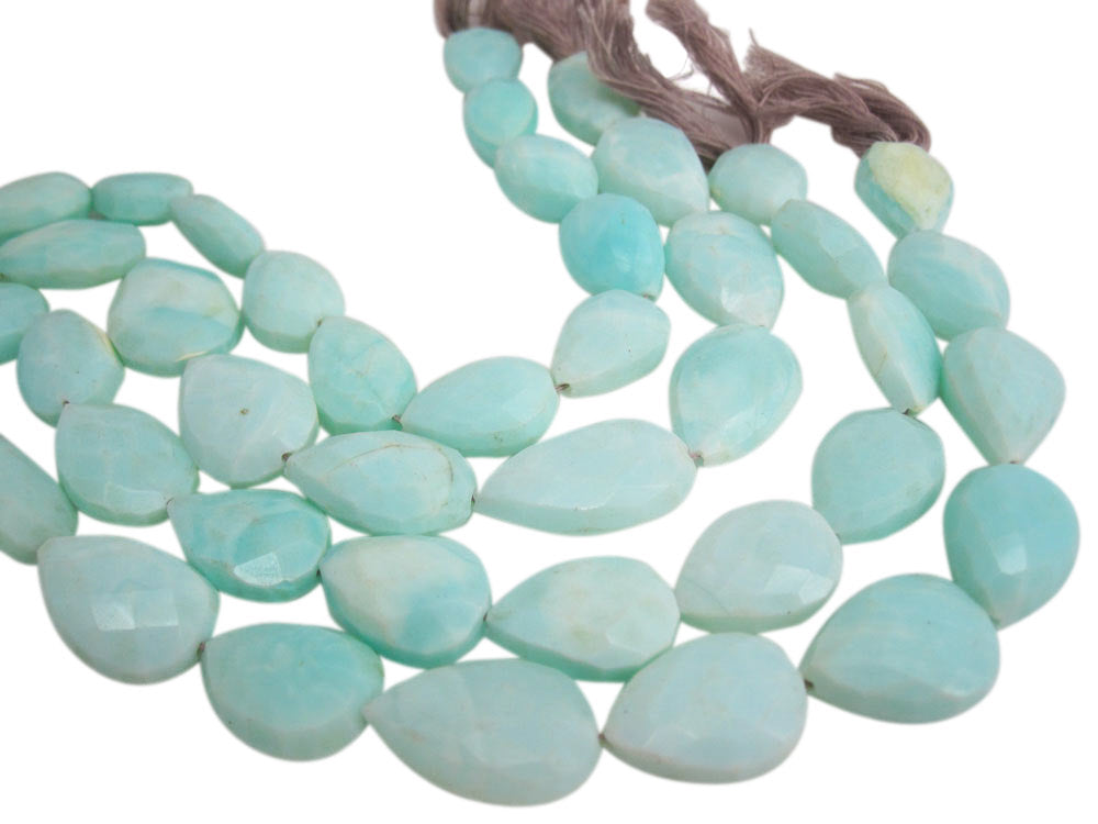 Blue Opal, Opal Beads, Faceted Rondelles