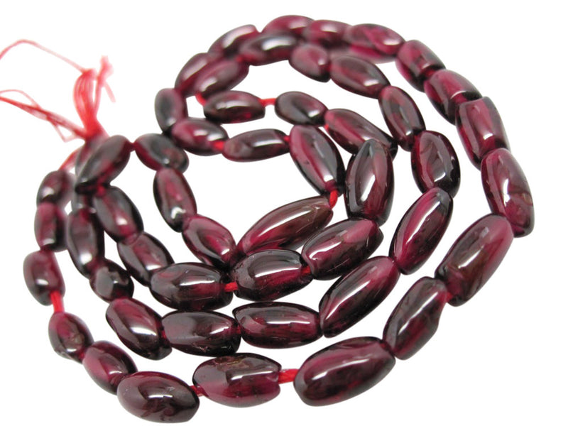 Garnet Beads Rice Shape
