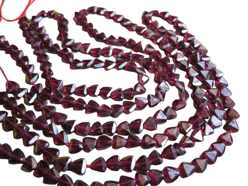 Garnet Beads Triangles