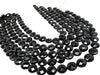 Black Onyx Coin Beads