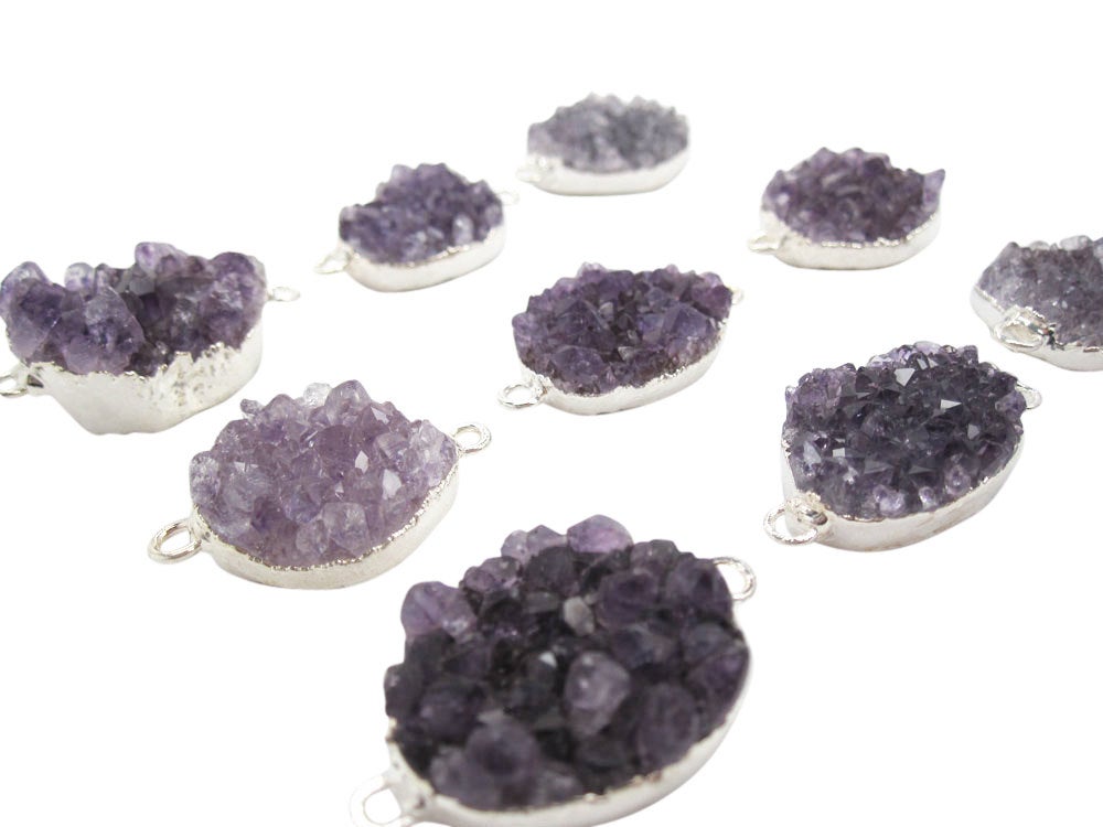 Amethyst Gemstone Connector