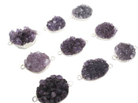 Amethyst Druzy Connectors