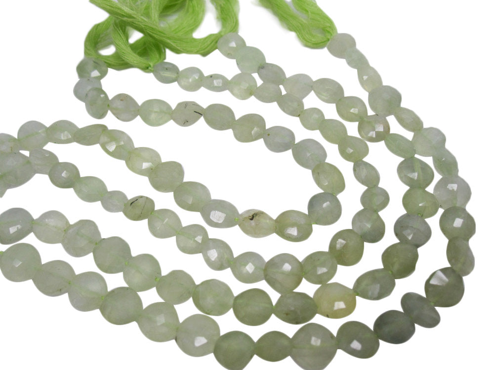 Prehnite Beads Coin