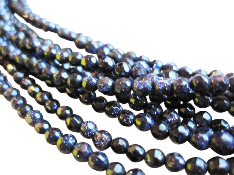 Blue Goldstone Beads