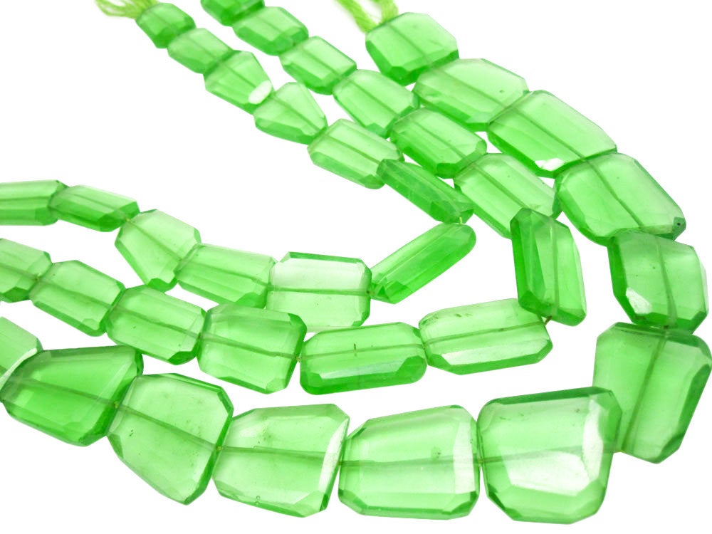 Green Quartz Gemstone Beads Nuggets