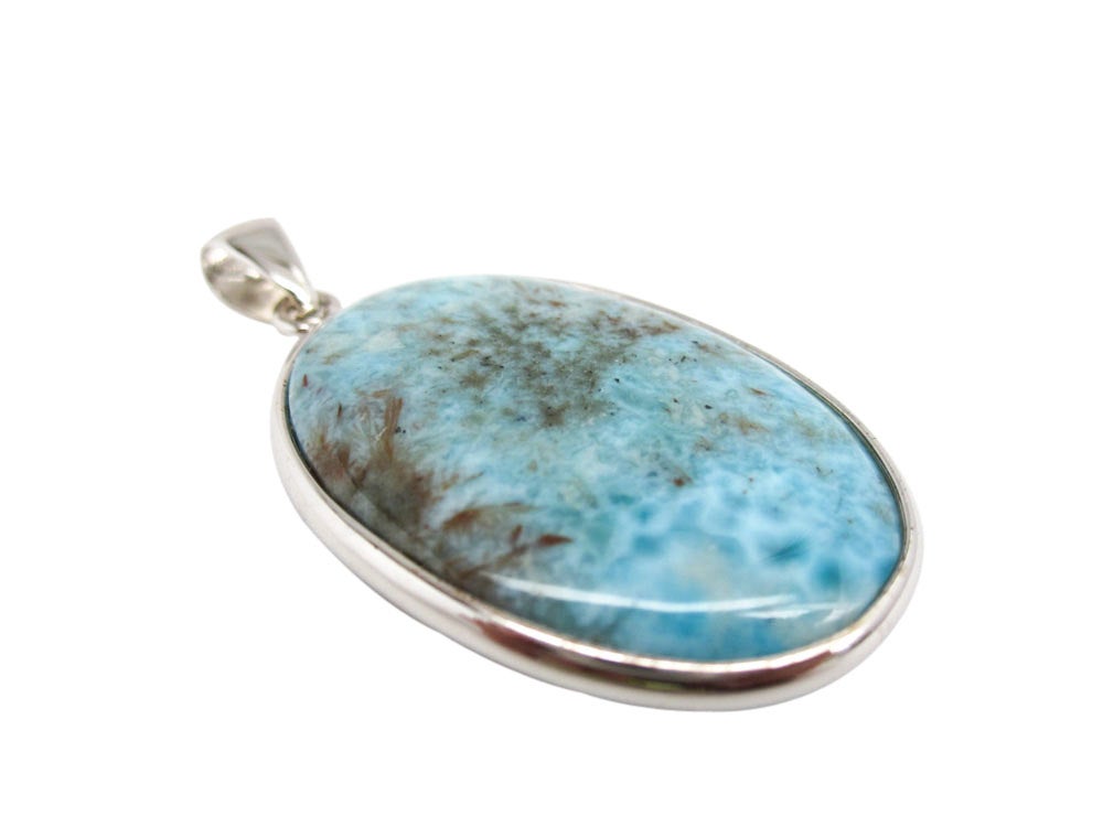 Silver Larimar Pendant