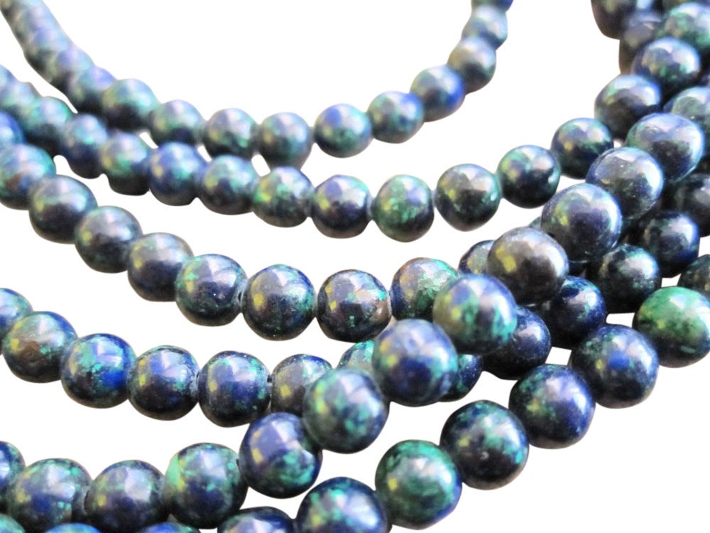 Malachite and Azurite Beads