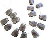 Smoky Quartz Stone Briolettes Drops