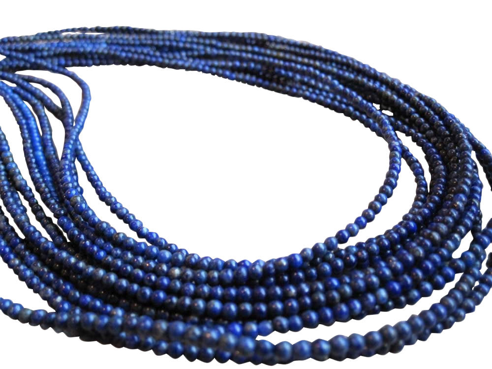 Round Lapis Stone Beads