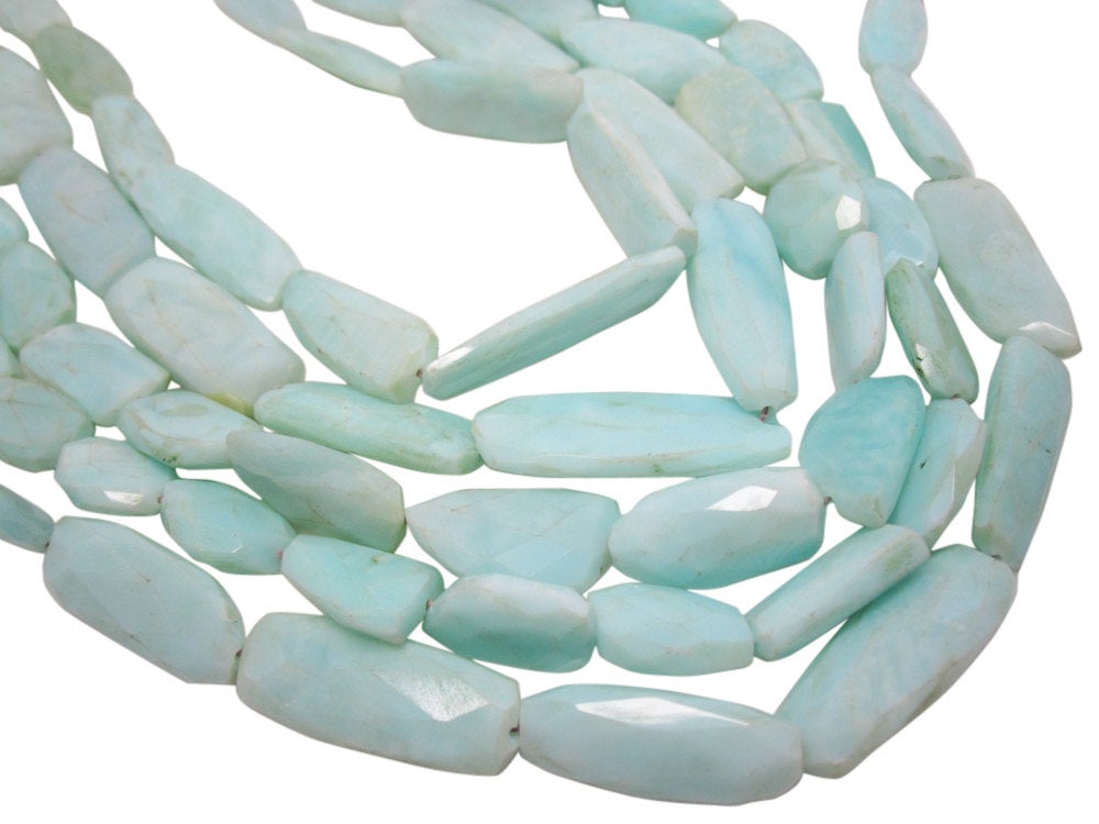 Peruvian Opal Beads | Blue Opal | Faceted Nuggets