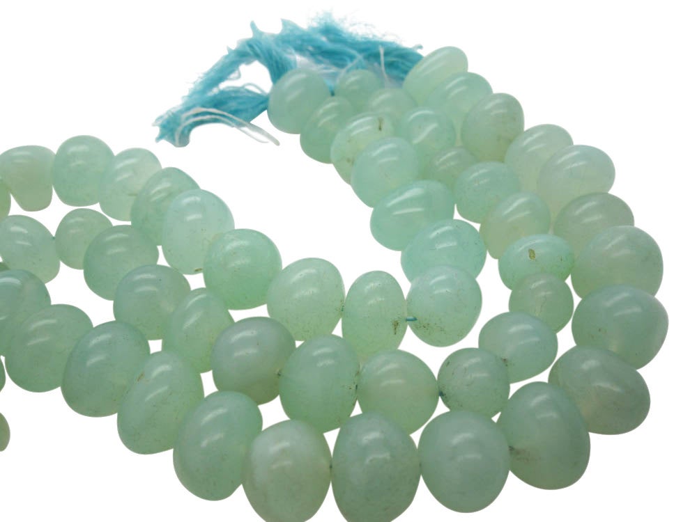 Green Chalcedony Beads