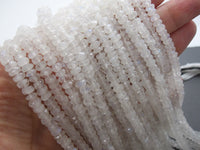 White Moonstone Gemstone Beads