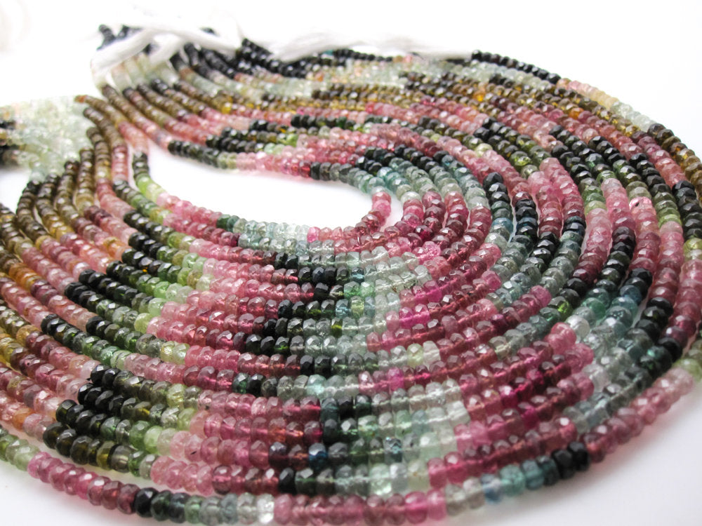 Watermelon Tourmaline Slices Gemstone Beads Watermelon Tourmaline bi colors drill slices Necklace 6x7- 10x13 mm 7 inch strand PQ -- buy 57