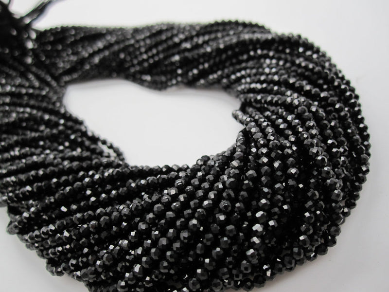 Black Spinel Beads Side