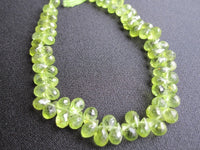 Peridot Stone Teardrops