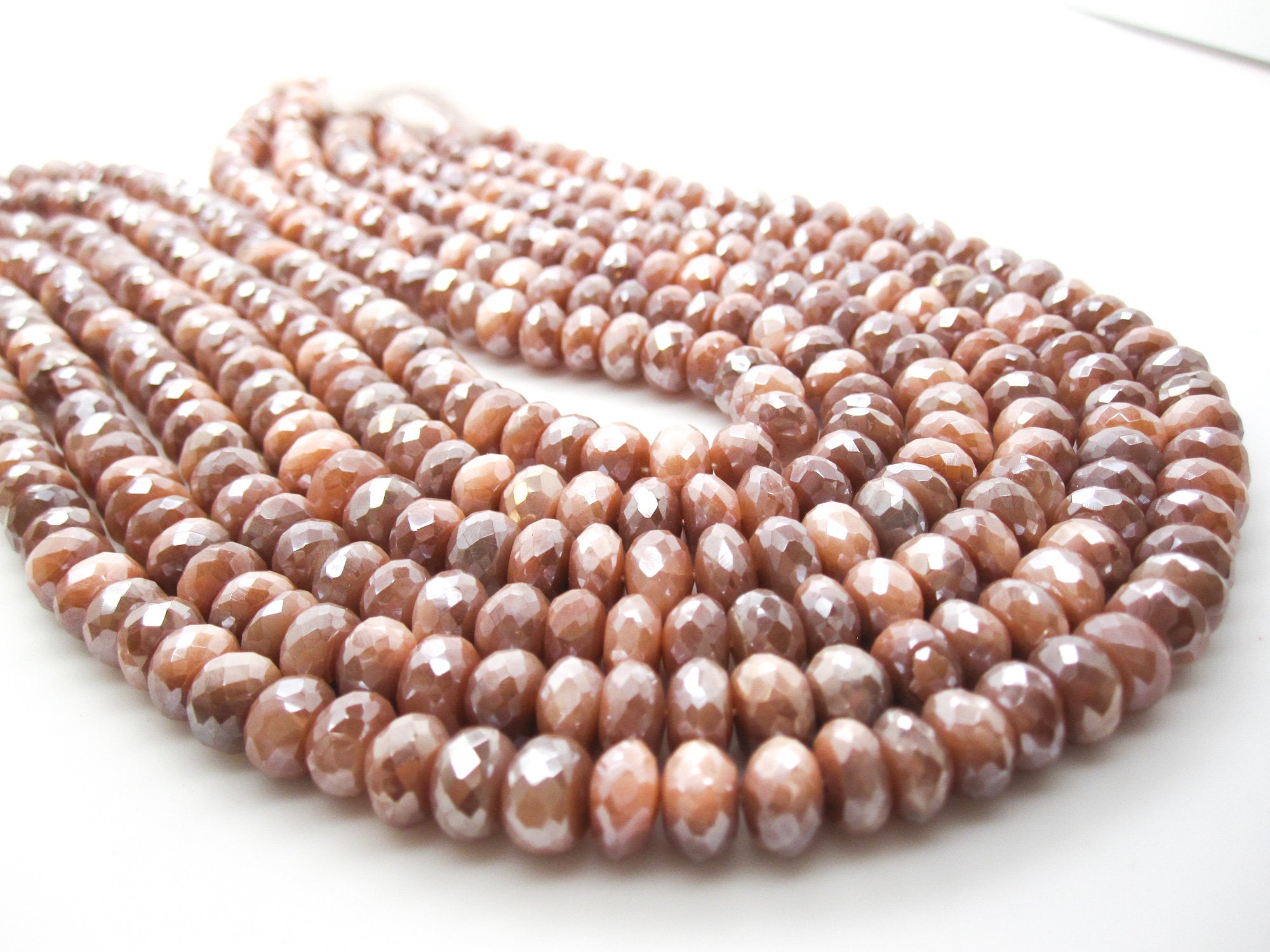 Peach Moonstone Beads