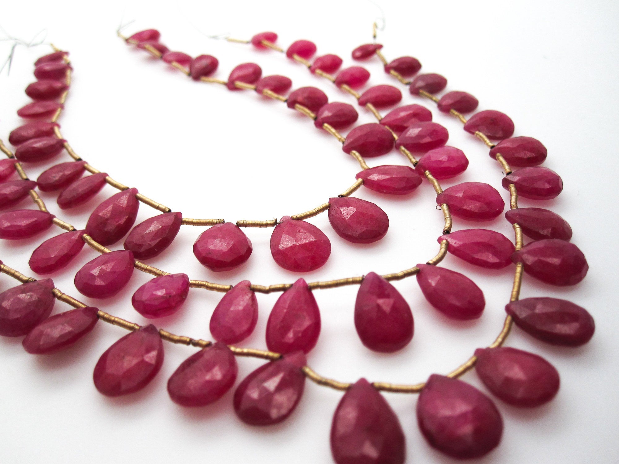 Ruby beads clearance