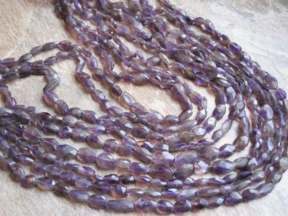 Amethyst Beads Oval